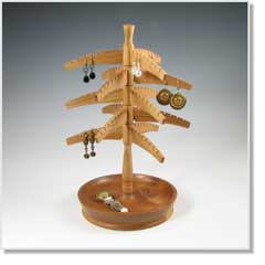 60 pair Earring Tree with Jewelry bowl